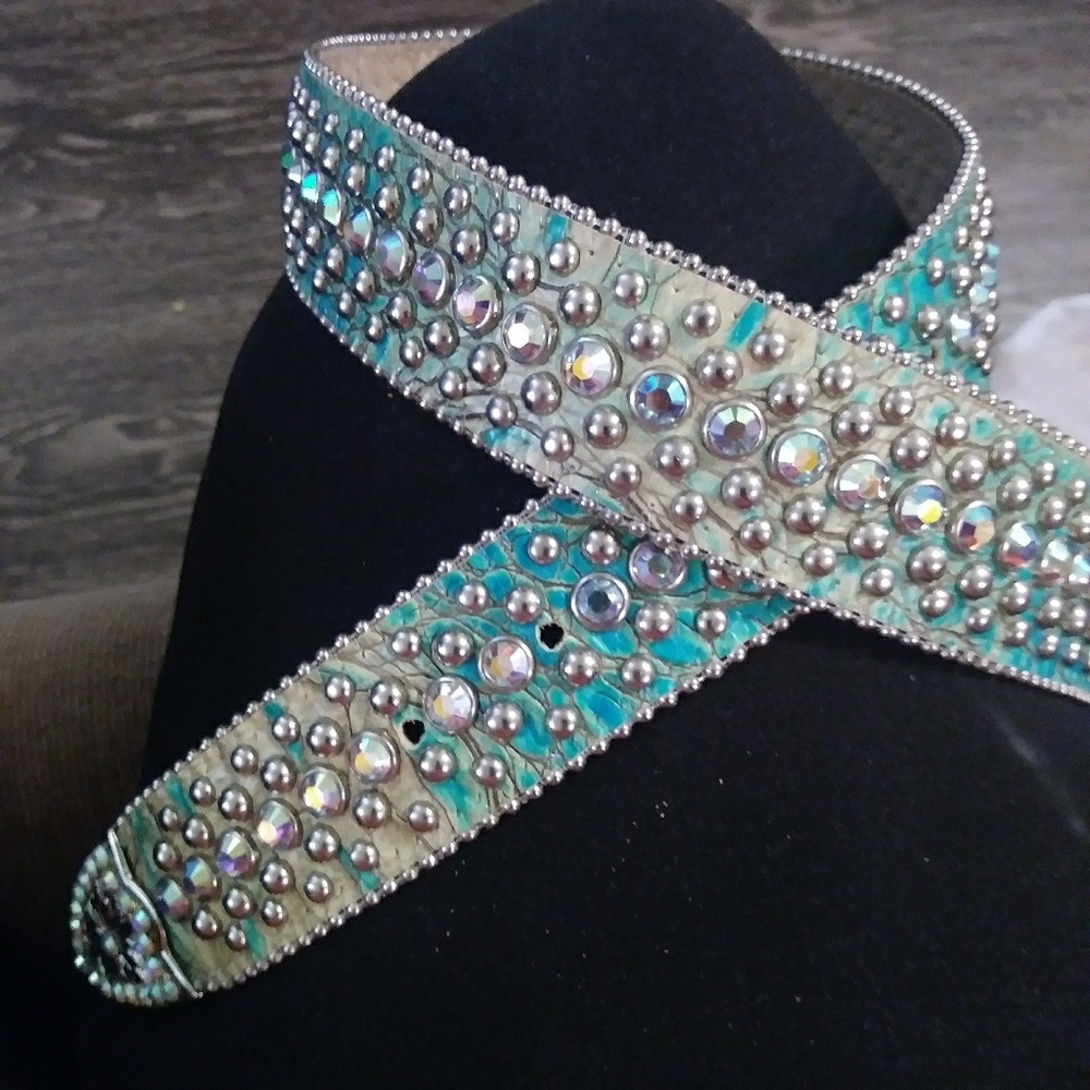 B B Simon Genuine Leather Size L Belt